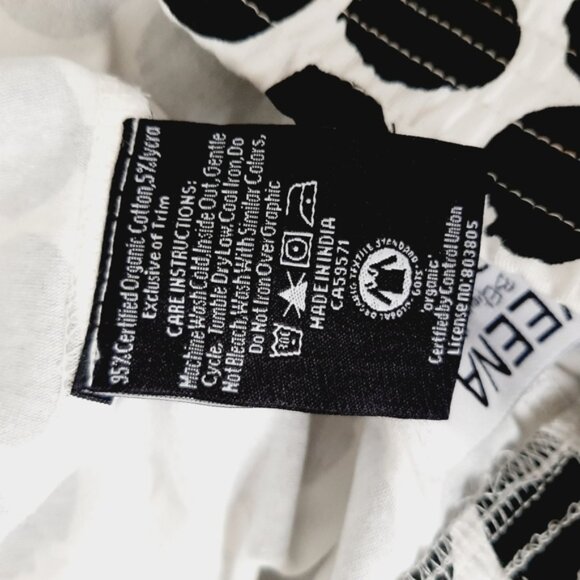 NEW - VEENA Organic Cotton Blend Polka Dot Leggings Tights B&W Kids Girls Sz 14 - Picture 11 of 12